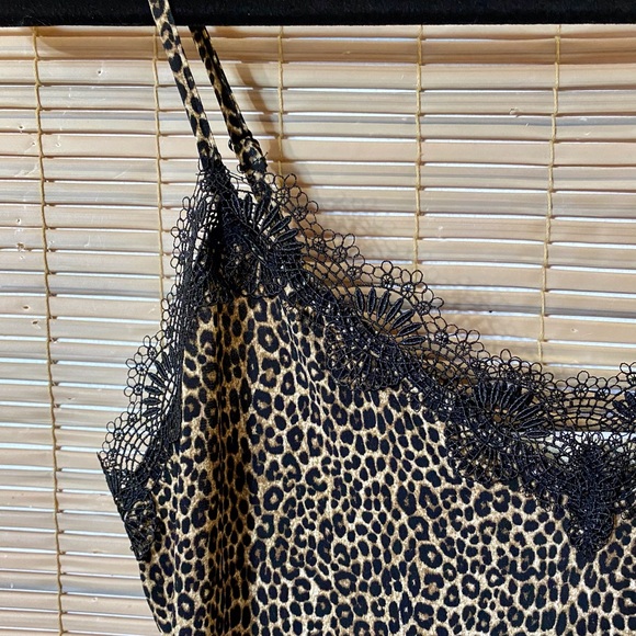 Micheal Kors slip dress, animal print, lace trim - Picture 8 of 15
